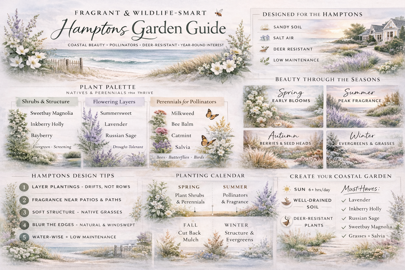 how to select plantings for your hamptons garden and landscape
